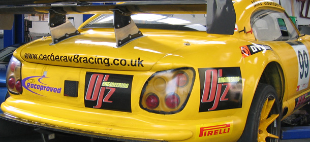 Raceproved parts in race cars